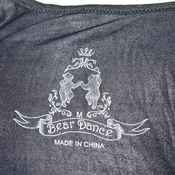 BLACK BEAR DANCE TANK SIZE M MEDIUM RUNS LARGE NWOT DEAR SANTA, BEFORE I EXPLAIN - Picture 8 of 12